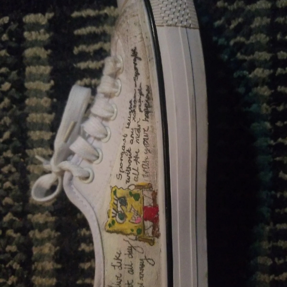 Custom spongebob crew shoes